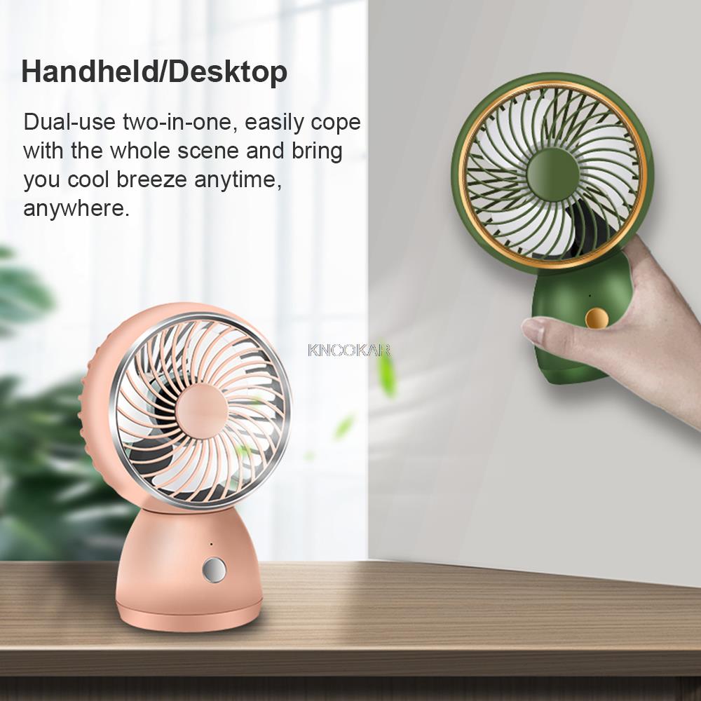 Portable Cooling USB Desktop Mini Fan 3 Speed Personal with 360 Rotation Adjustable Angle for Office Household Traveling