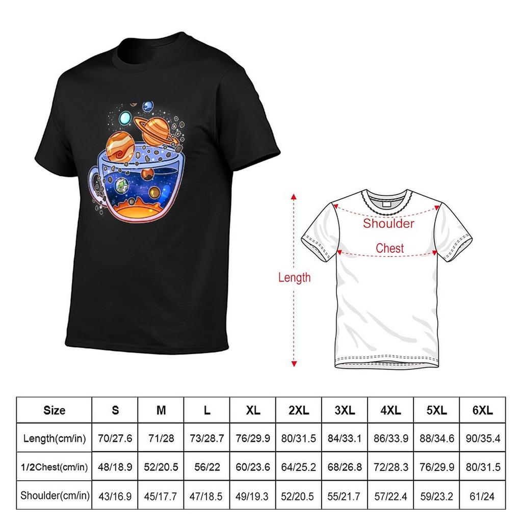 Solar System Tea TShirt kawaii clothes Blouse animal prinfor boys vintage clothes mens t shirt graphic