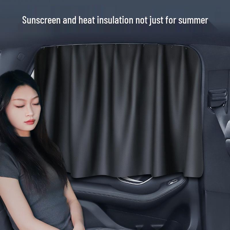 Car Rear Side Window Sunshade Curtains: Heat Insulation & Privacy Blackout