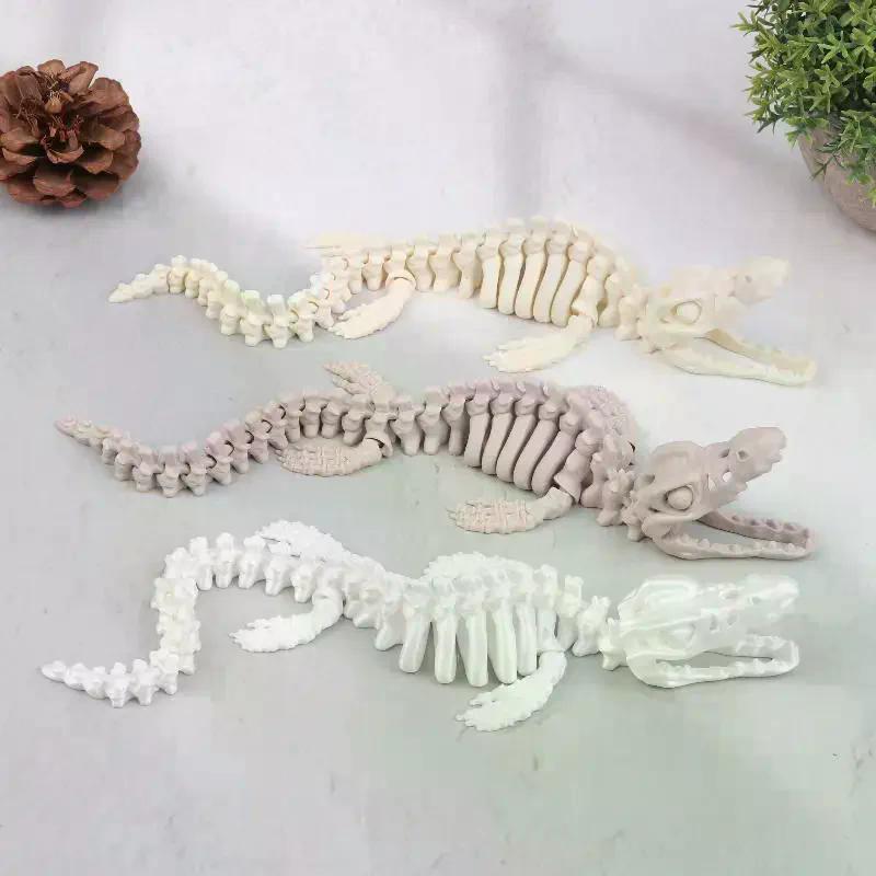1PCS Realistic Mosasaurus Skeleton Replica Aquarium Decoration Dinosaur Skeleton Model For Fish Tank Decoration