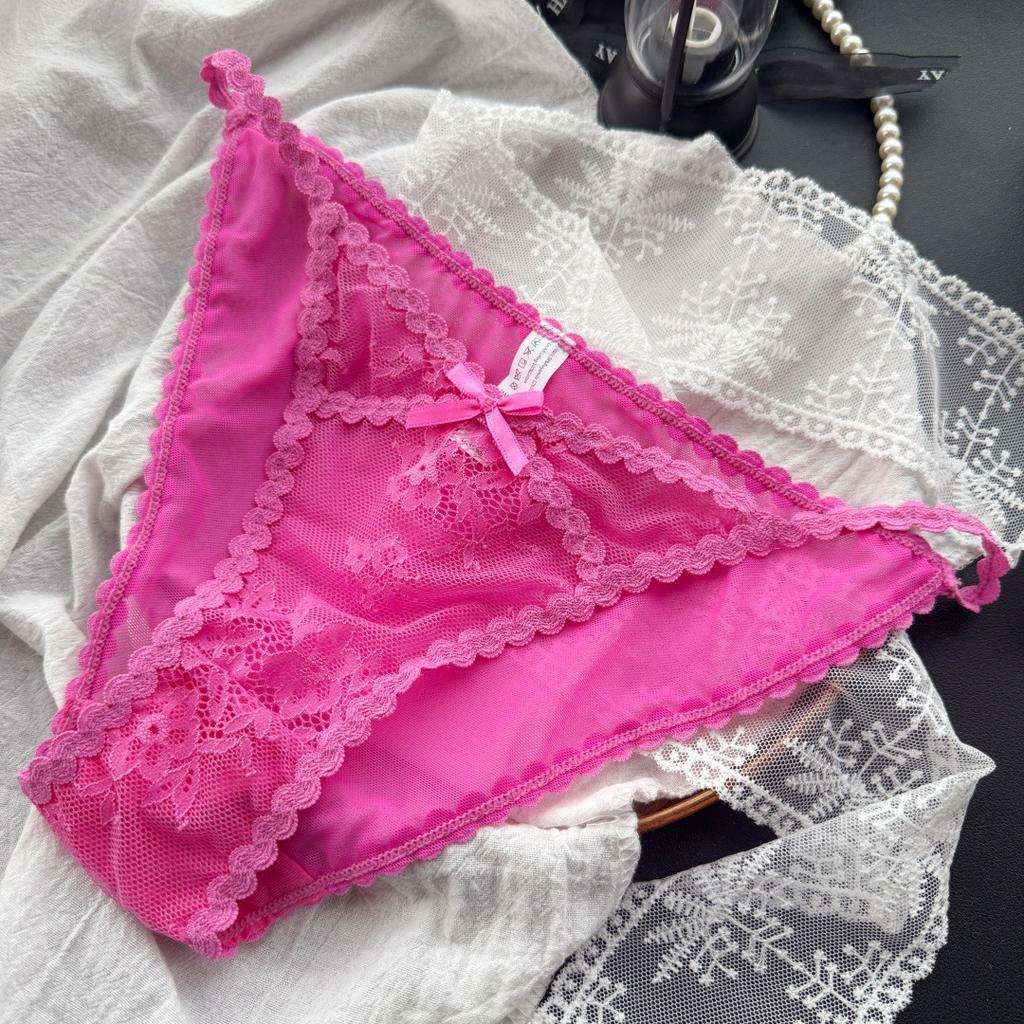Ladies Spring Summer Sexy Mesh Lace Lace High Split Panties