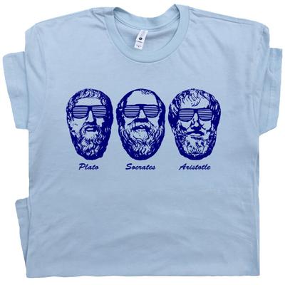 Sokrates Tričko Plato Aristoteles Řecká Tři Filozofové Poslední Dny Zákona Unisex Tričko