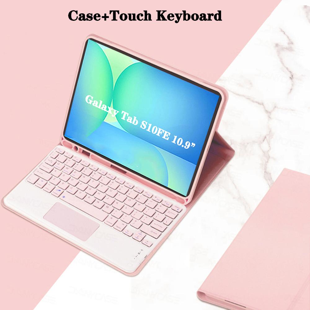 Case for Samsung Galaxy Tab S10 FE 10.9 Inch, Keyboard Cover for Samsung Galaxy Tab S10 FE 10.9 Inch SM-X520/X526/X526B