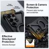 Eary Z Shape Minimalist Phone Case For Samsung Galaxy S25 Ultra S24 Ultra With 360 Rotatable Magnetic Stand Shockproof Slim Case