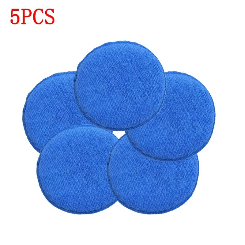 10Pcs Car Detailing Polishing Waxing Sponge Soft Microfiber Car Wax Applicator Pad Dust Remove Cleaning Car Cleaning Care Tool