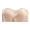 Front Buckle Strapless Non-Slip Bandeau Bra - Wire-Free, Anti-Exposure, Gathered Design
