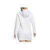 Adidas Solid Color Fitted Long Sleeve Hoodie Women Tops White HY0905