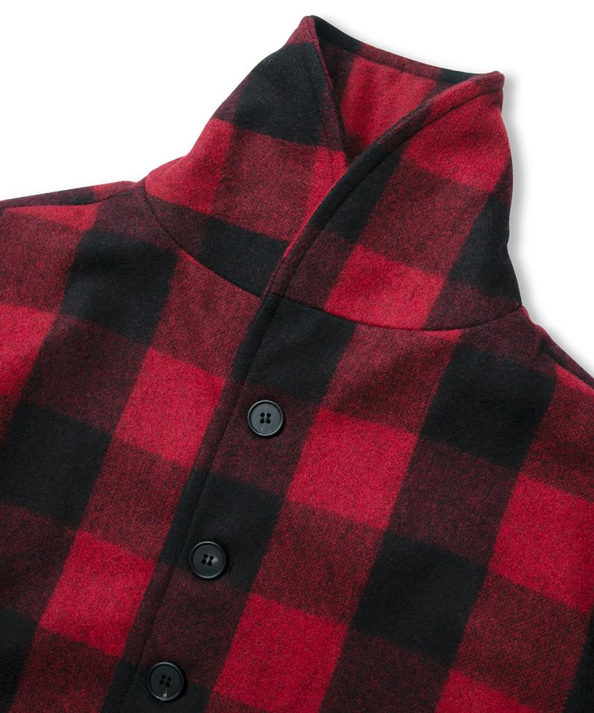 Blackpp Black Pp Ccc Buffalo Plaid Shawl Collar Jacket
