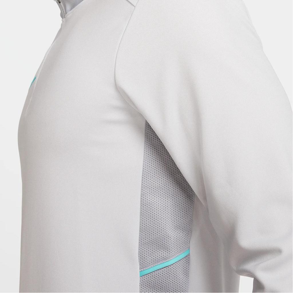 Nike SS25 Logo Embroidered Quick-Dry Training Soccer Shirt Men tops Light-Gray HJ3784-025