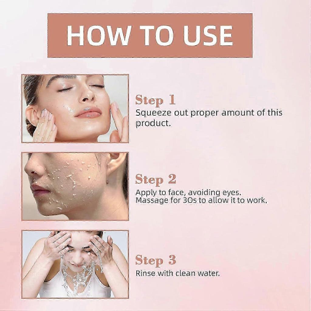 2025 Purifying Exfoliating Gel, Facial Exfoliator Cleanser, Exfoliating Face Scrub, Gentle Exfoliating Gel Scrub for Face, Cleans Dirt & Oil, Refreshi