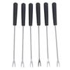 6 Pcs Fondue Forks Stainless Steel Corrosion Resistant Long Forks for Cake Chocolate Fruits Cheese Fondue