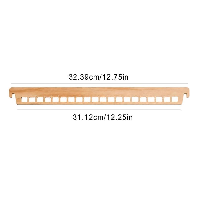 Open Multiple-Slot Embroidery Flosses Organizers Rack in Wood for Visible Thread Access During Crosses-Stitches and Sewing Projects