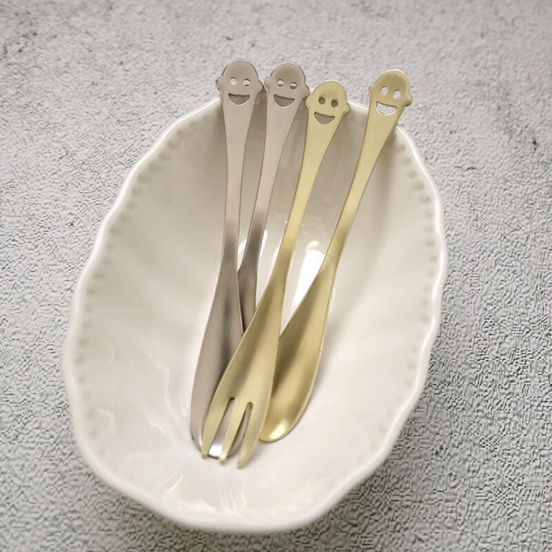 

Smile Teaspoon Tea Fork (Gold) Gold Tea Fork