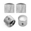 4pcs Metal Volume   Control Knob Dome Knob Set with Inner   Spanner for Electric Guitar Bass