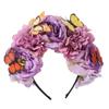 Butterfly Headdress Floral Crown Hair Hoop Cosplay Fairy Headband  Bride Hair Accessorie