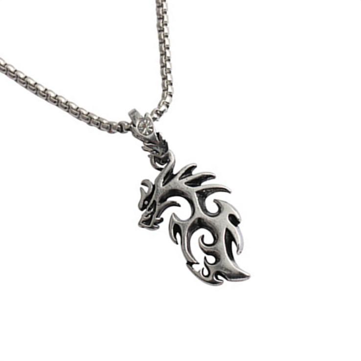 Dragon Pendant Men Women Girls Hip\-hop Necklace Alloy Collar Chains Jewelry Birthday Gifts