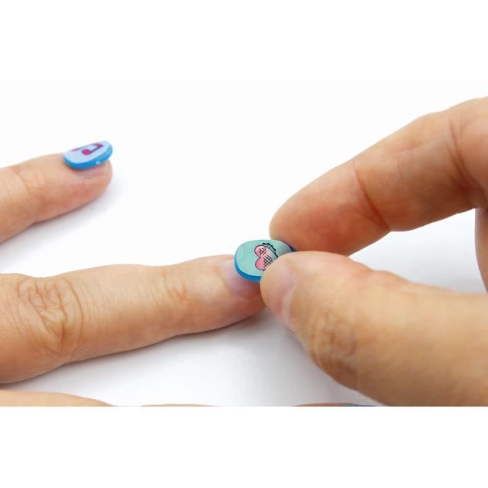 Clementoni - dark nail monster high - faux ongles à décorer thème monster high - dès 6ans