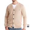 Men's Vintage Long Sleeve Cardigan Sweater Button-up Lightweight Casual V Neck Cardigans Knitted Sweaters for Men