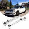 Rear Lower Control Arms Subframe Brace Kit for Honda Civic 92 95 (Silver)