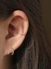 Minimalpiercing 14K Daily Cubic Ring Piercing Earrings