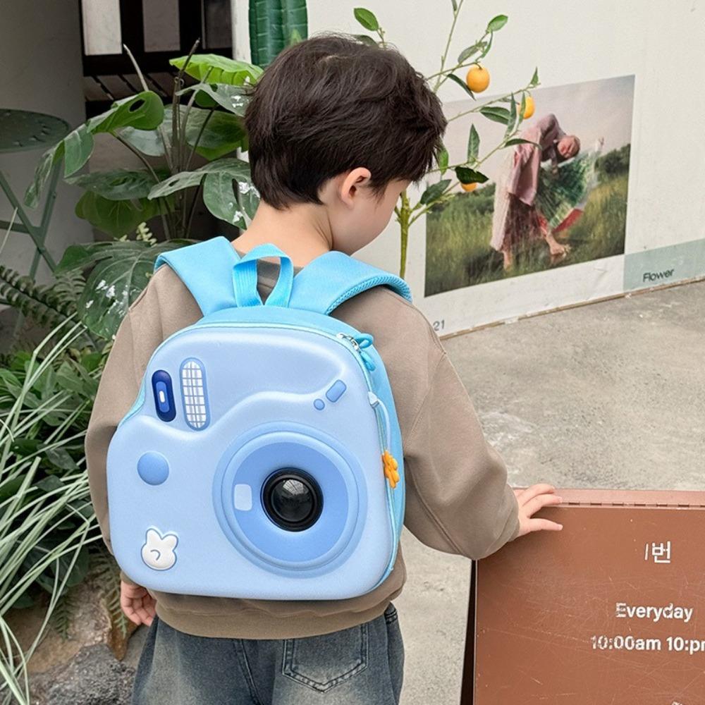 

Large Capacity Children s Camera Bag LED Flash Kindergarten Backpack Cute Children s Backpack Kids абрикосовий