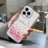 For iPhone 16 Pro 15 14 Plus 13 12 Mini 11 Pro Max Xs Xr 8 7 Shockproof Love Hearts Pattern Silicone Soft Slim Transparent Lens Protection Case Cover