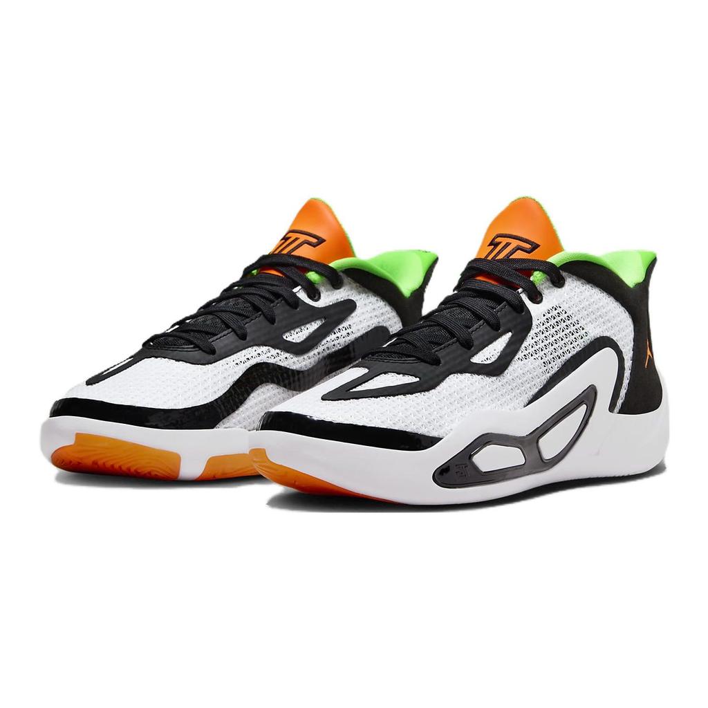 Tênis Infantil Air Jordan Tatum 1 GS Home Team Branco Laranja Total Preto DX5359-108