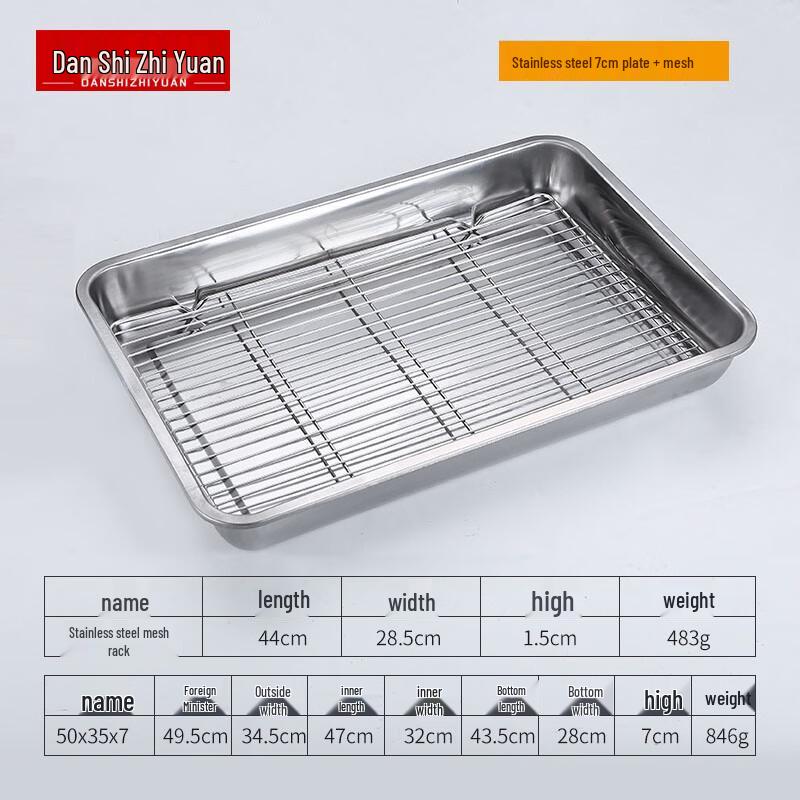 Kommerzielle Abtropf- und Fettauffangschale aus Edelstahl