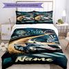 3pcs Custom Name Racing Bedding Set Duvet Cover Closure Includes 1 Duvet Cover & 2 Pillowcases, Soft and Comfortable for All Seasons.