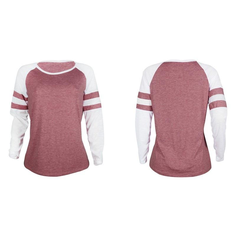 Usa Women Ladies Long Sleeve Casual Tops Shirt Fashion Crew Neck Blouse With Stylish New Design