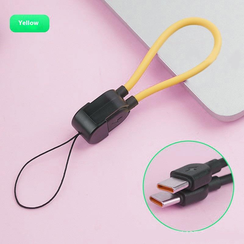 

Power Bank Mobile Phone Lanyard Portable Charging Cable Two-In-One Anti-Lost Rope Suitable For Type-C Pd Fast Charging Cablepowe