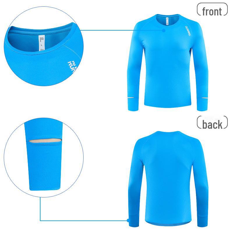 Ultra-Light Long-Sleeve Quick-Dry Running T-Shirt for Marathons