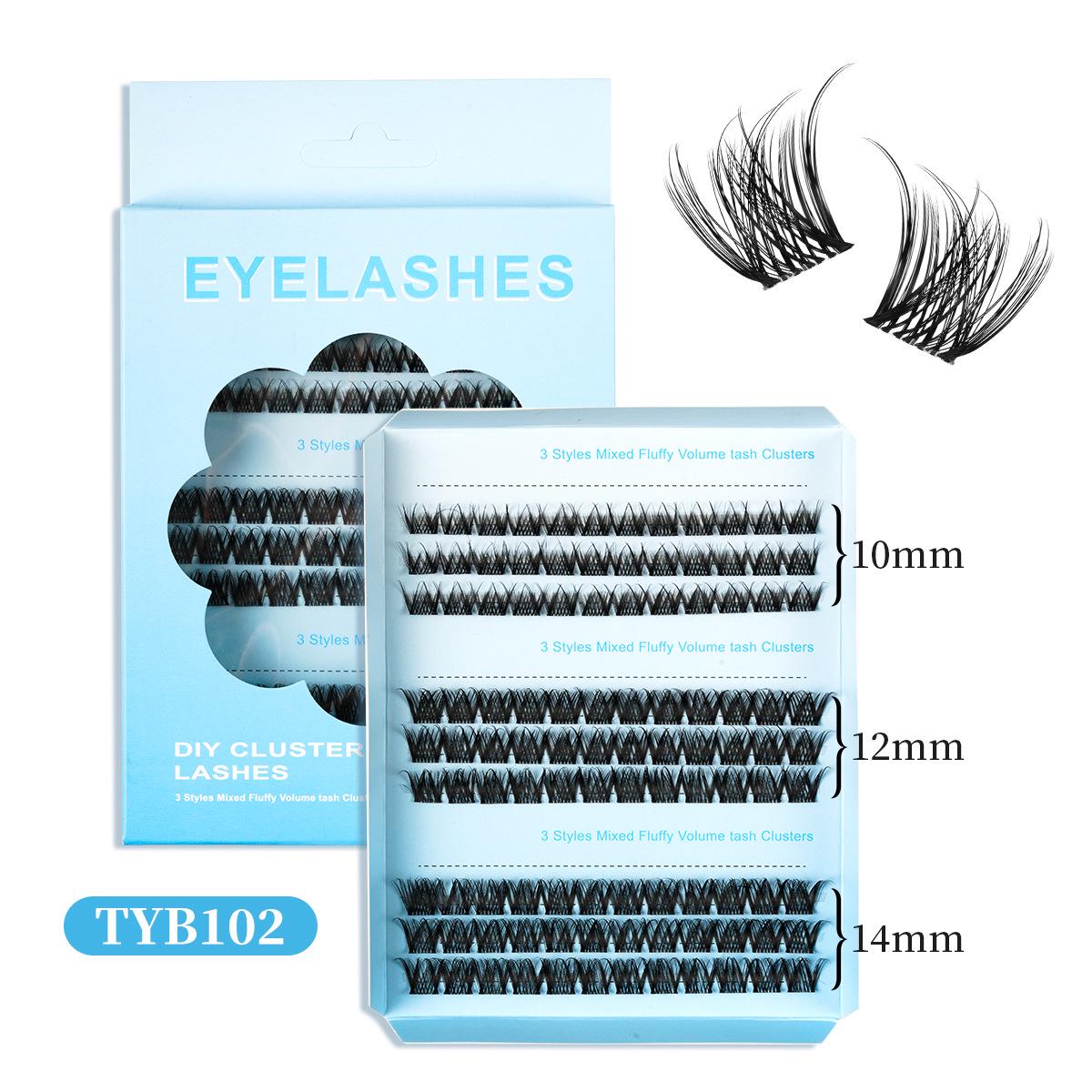 

Набор пушистых 3D накладных ресниц для DIY - Большая емкость, Естественный завиток