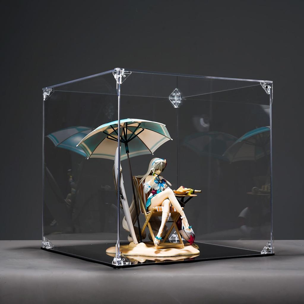 YFYUNDUDU Hachibanya Figure Case Acrylic Figure Storage Magnetic UV Protection Toy Storage Box High Transparency Storage Box Assembled Stain Resistant