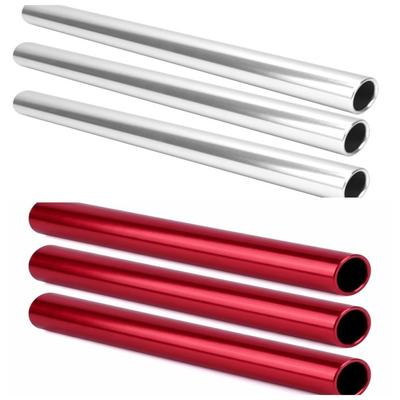 3PCS Smooth Surface Track Baton Hollow Tube Relay Stick Running Baton  School Competition