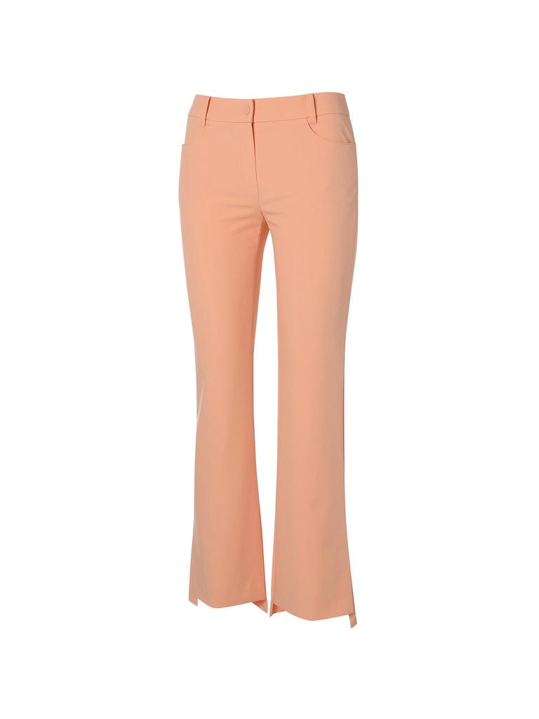 WIDEANGLE Co Side Slit Bootcut Pants L_Light Orange