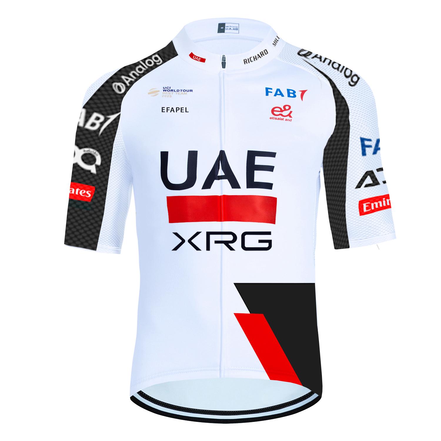 

2026 New WHITE Cycling Jersey UAE Team Bike Jersey Shorts 10 Color Men Women Quick Dry Ropa Ciclismo Pro Bicycle TShirt Clothing S
