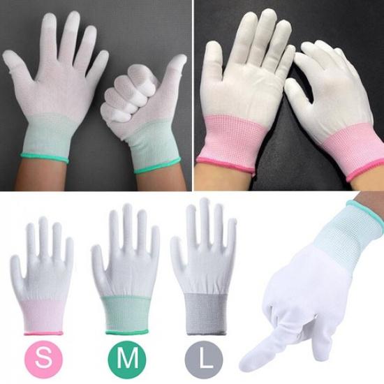 1 Pair Clean Gloves PU Coated Finger Gloves Antiskid Glove Anti Static Mitte ca
