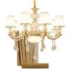 European Minimalist Crystal LED Chandelier for Living Room, Bedroom, Restaurant, or Villa Hall.