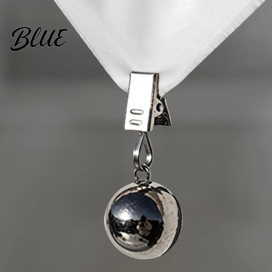 Curtain Weights Metal Clip Outdoor Duty Tablecover Weight Heavy Ball Tablecloth Weight with Clips Rustproof