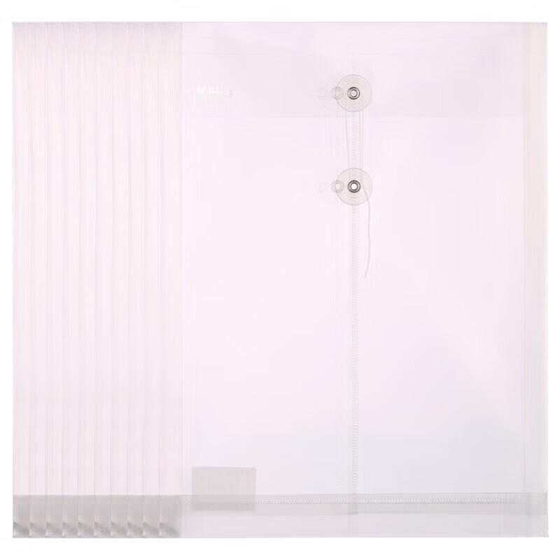 M&G A4 Transparent String-Tie File Bags