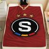AC Sparta Praha logo  FlAannel Blanket, High quality Comfortable for All Seasons, Home Decor, Warmth and Comfort