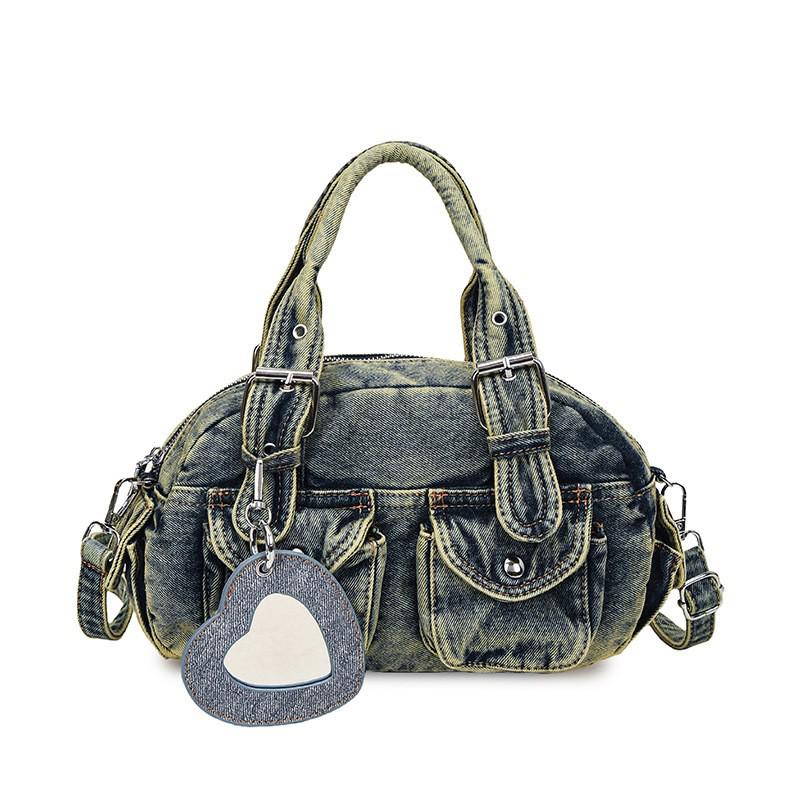 2025 Autumn Women's High-End Luxury Denim Shoulder Bag