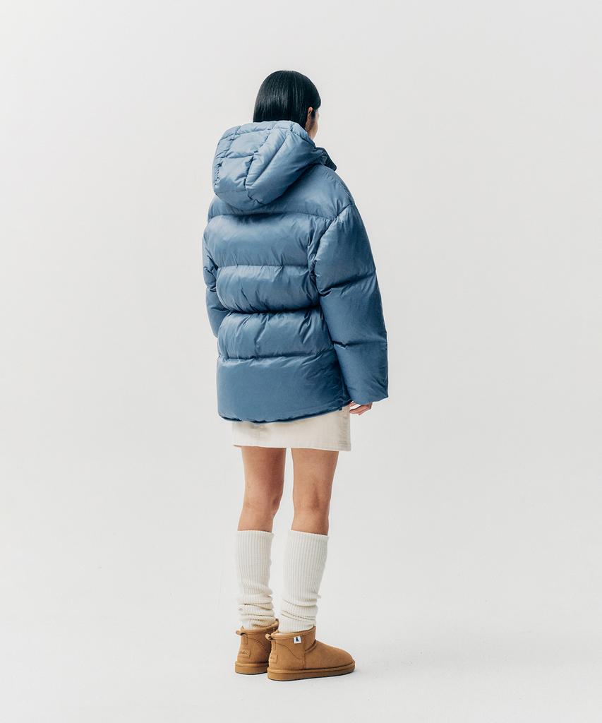 Yale Waist String Cloud Down Padded Jacket_Blue