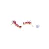 Delicate Ruby Necklace Set For Women
