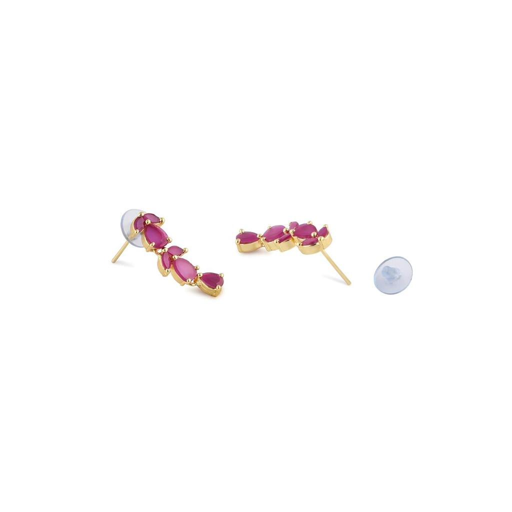 Delicate Ruby Necklace Set For Women