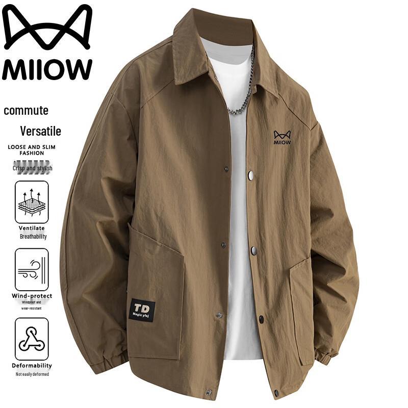 

Maoren Men s Autumn/Winter Loose Fit Workwear Jacket 3XL