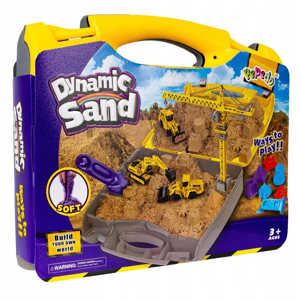 [PACZB] Kinetic Sand Suitcase Sandbox Construction Machinery Z3387