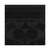 Coach Slim Multi-Card Leather Wallet Men Wallets Silver Black CAJ47-BLK