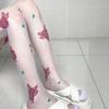 Retro Flowers Jacquard Tights for Women Summer Ultra-thin Pantyhose Elegant Fashion Ladies Sheer Transparent Tight Stockings